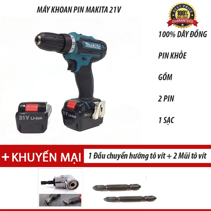 Máy Khoan Pin Makita 21V Df331D Siêu Mạnh