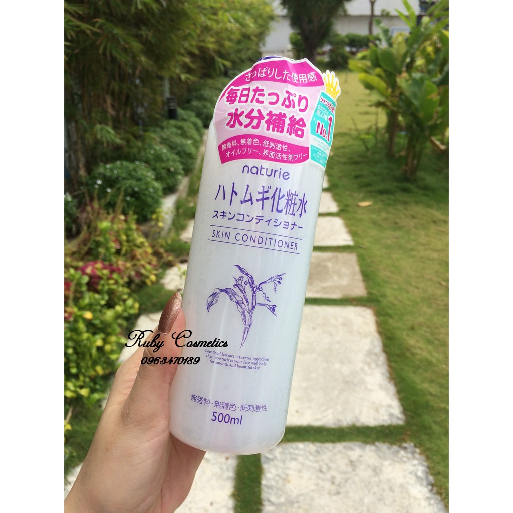 [500ml] Nước Cân Bằng Da Naturie Hatomugi Skin Conditioner Hạt Ý Dĩ