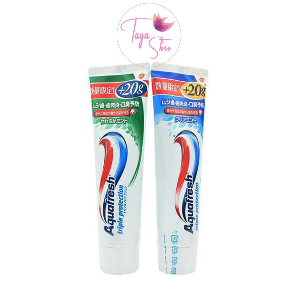 Kem đánh răng Aquafresh Triple Protection 140g Nhât Bản tặng thêm 20g