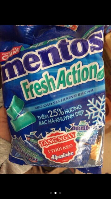 Kẹo cao su mentos và doublemin