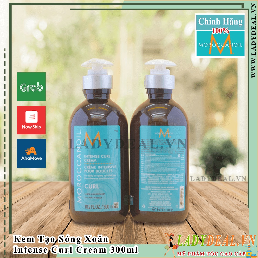 Kem Tạo Sóng Xoăn Moroccanoil Intense Curl Cream Đủ Size | 50ml - 100ml - 300ml