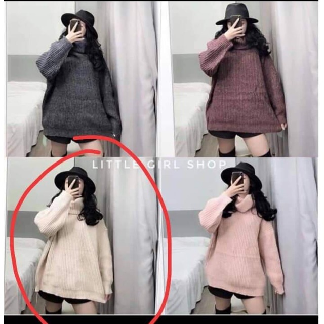 Áo len cổ lọ