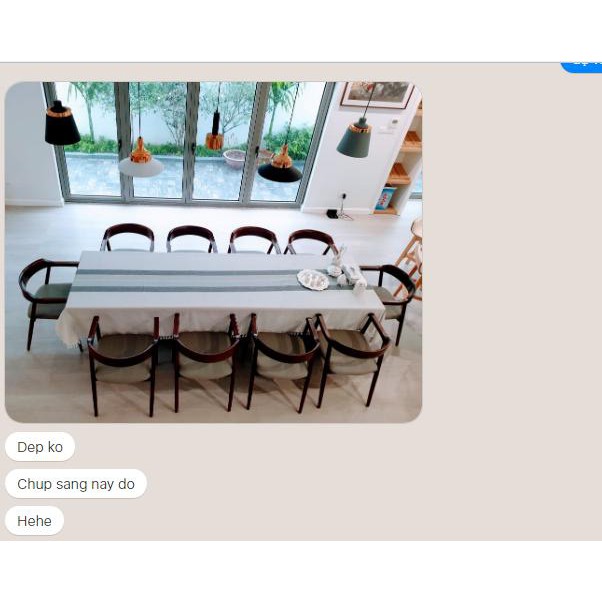 Khăn trải bàn Landecor nền trắng sọc kem xám sang trọng - TB453