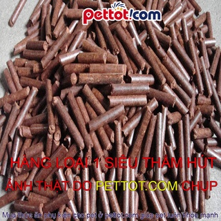 Gỗ nén lót chuồng 1kg cho chuột lang, hamster, thỏ, chinchilla, sóc bắc mỹ, nhím