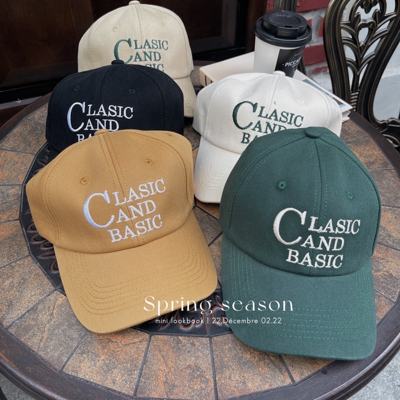 Mũ lưỡi trai thêu chữ Classic