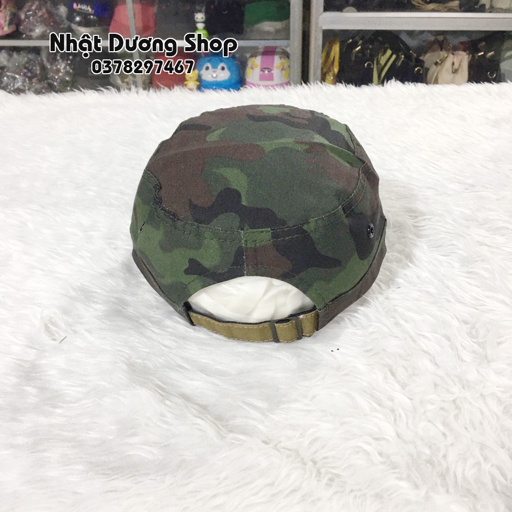 Nón kết đầu bằng có đuôi sau - Chất liệu Kaki bền chắc, phom nón đẹp thích hợp cho mọi người