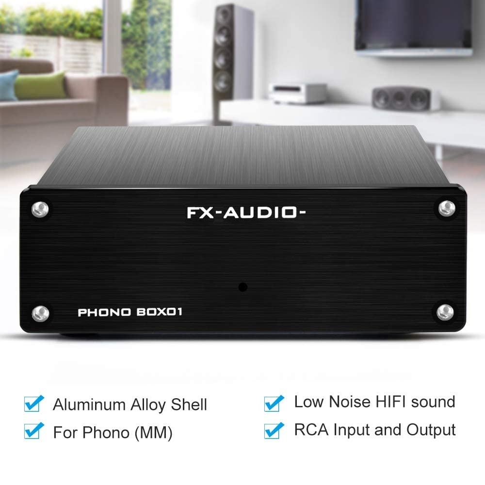 [Mã ELHACE giảm 4% đơn 300K] Ampli nghe nhạc FX-Audio Phono BOX01 - Preamp Phono Vinyl Player