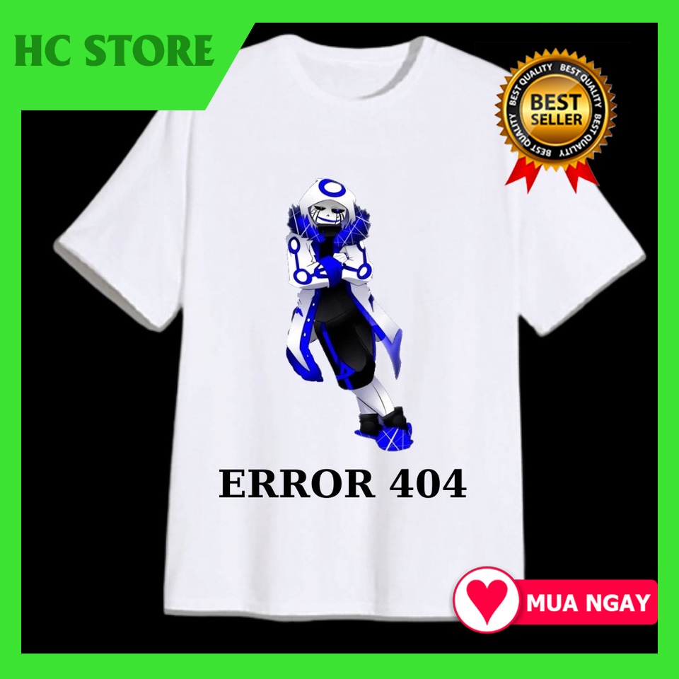 Áo Thun Error 404 Sans Undertale cho bé trai bé gái đủ size