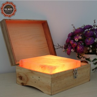 Hộp đèn đá muối Himalaya mặt phẳng hỗ trơ giảm đau xương khớp-bh 3 năm