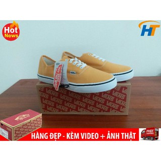 Ảnh thật + Kèm Video - Giày vans classic vàng tươi