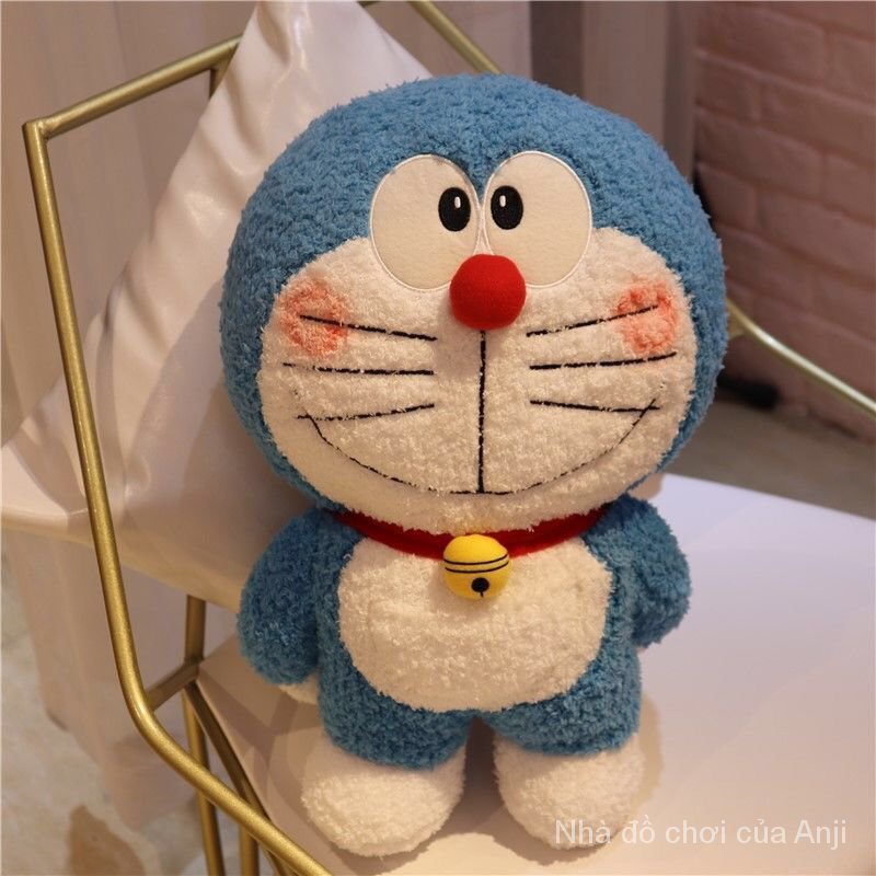 Búp bê đồ chơi nhồi bông hình mèo máy Doraemon xanh dương đáng yêu làm quà tặng sinh nhật