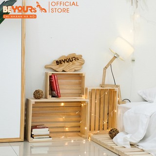 Thùng Gỗ Pallet Kệ Đa Năng Decor BEYOURs Wood Case Nội Thất Kiểu Hàn Lắp Ráp