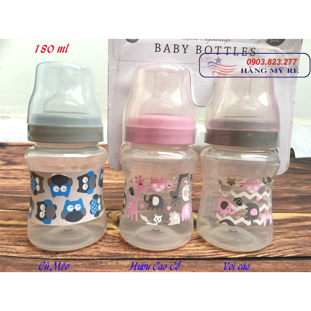 Bình Sữa Cổ Rộng Little Beginings (Hàng Mỹ xách tay)