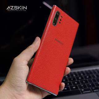 [Hot] Miếng Dán Da Bò Thật Cho Samsung note 10 Plus Màu Đỏ