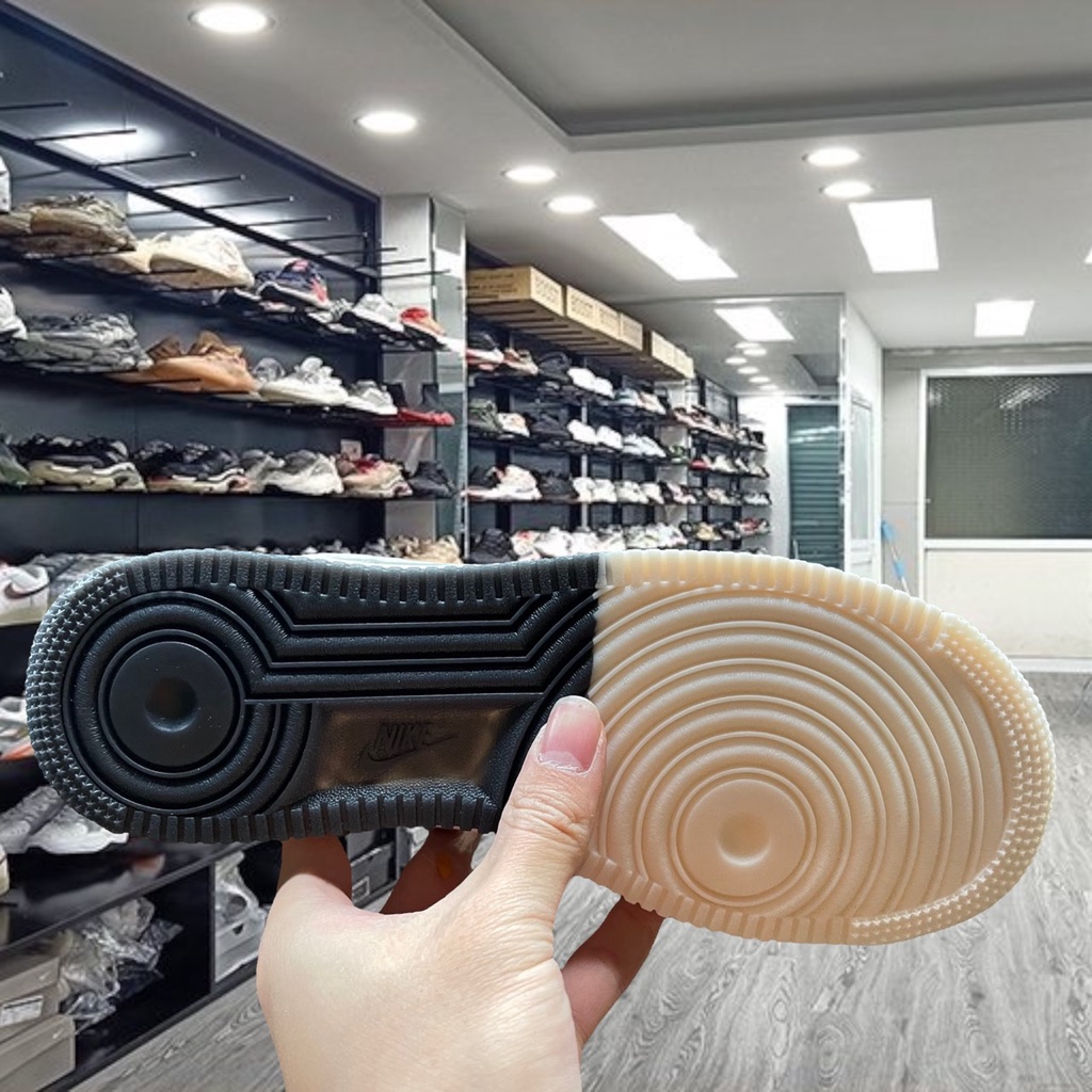 Giày _Nike Air Force 1 Low Brook.Lyn Sail Black, Giày thể thao AF1 Màu Be Đế Âm Dương 2 Màu Cực Hot 2023 - Yabi_boutique