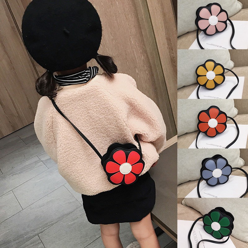 Túi đeo vai mini hình hoa dễ thương cho bé gái