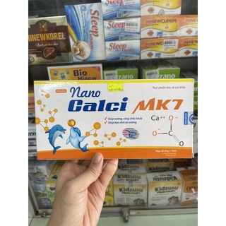 Nano Calci MK7 cho bé thấp còi 20ống/hộp