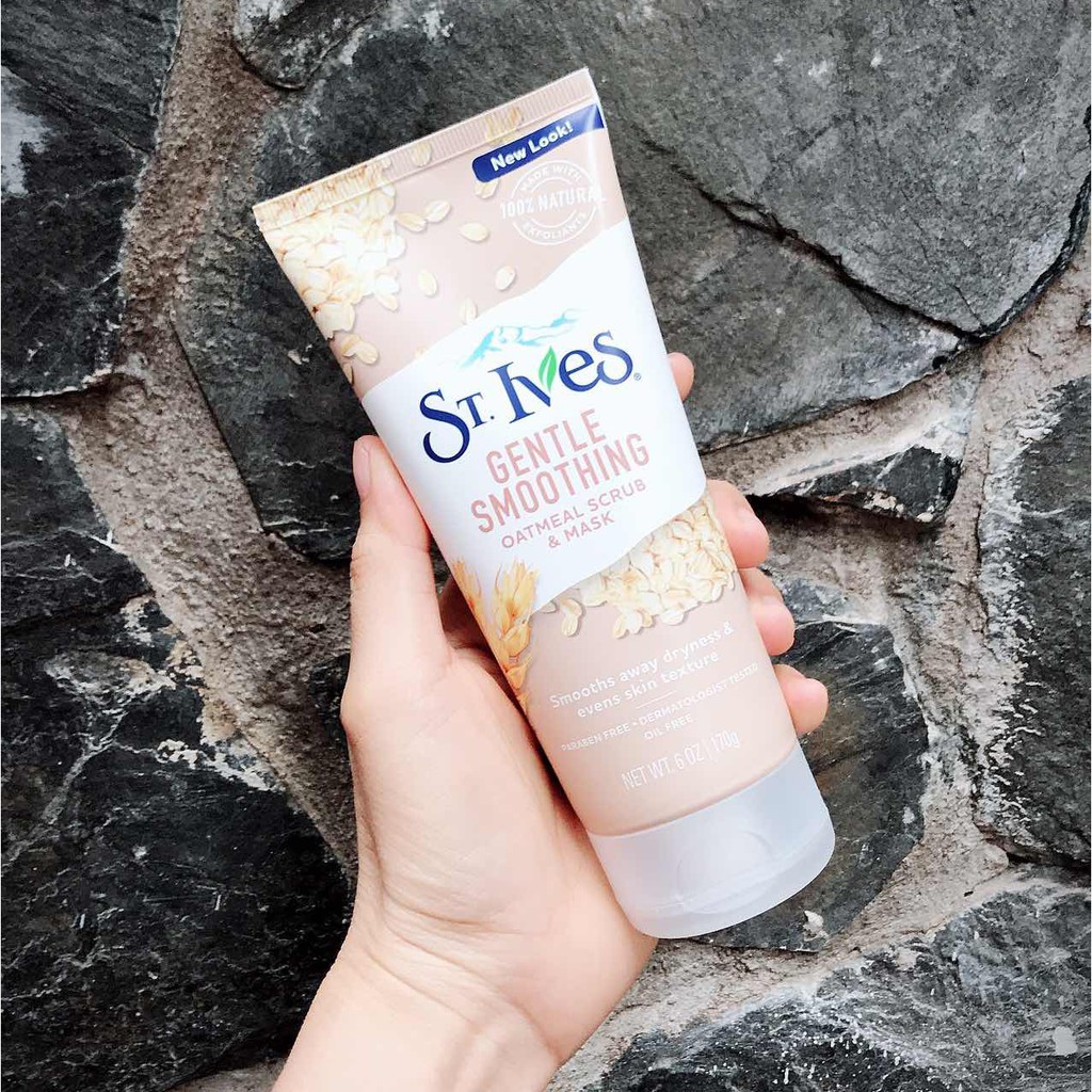 Kem tẩy da chết cho mặt Stives Oatmeal, Green Tea, Apricot Scrub tuýp 170g | BigBuy360 - bigbuy360.vn