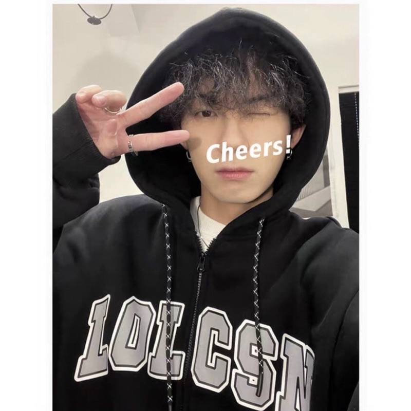 [hot] Áo Khoác Hoodie Chữ LOLCSN Chất Nỉ Mát - Phong Cách Đường Phố Chống Nắng Tốt