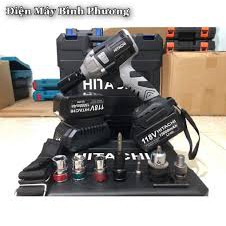 Máy khoan pin Hitachi 118V 💪 Mô tơ 775 💪- 3 Chức năng KÈM 3 MŨI [CAM KẾT CHÍNH HÃNG]