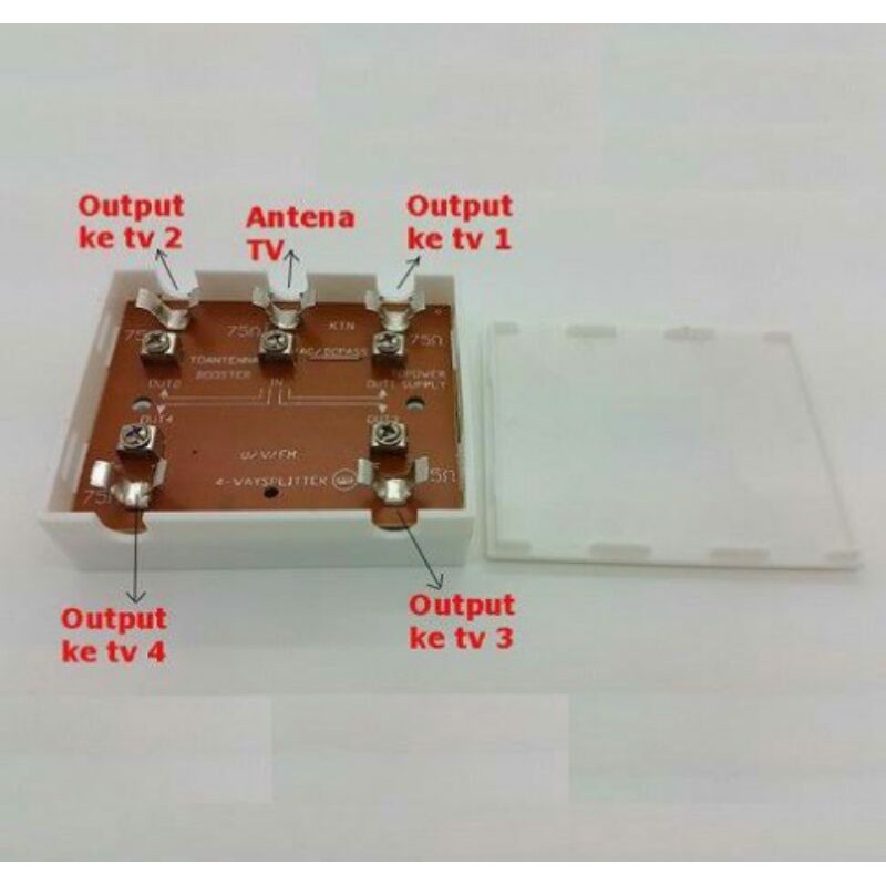 Bộ Chia 4 Cổng Tín Hiệu Anten Tv Dx
