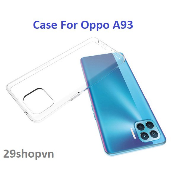 Ốp Oppo A93 dẻo trong suốt (Loại đẹp)