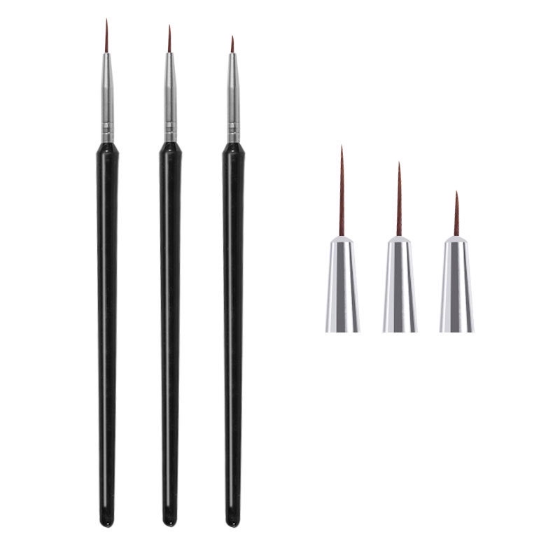 Set 3 cọ vẽ nét trang trí móng tay