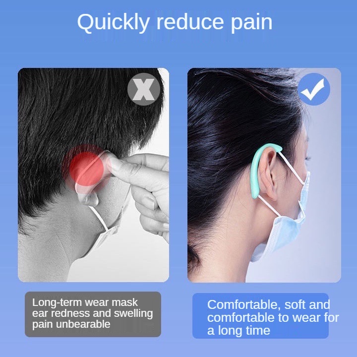 Tai đeo silicon khẩu trang Hàn Quốc khẩu trang ytế khẩu trang 3D, Kf94 và nhiều loại kt mềm chống đau tai,dị ứng