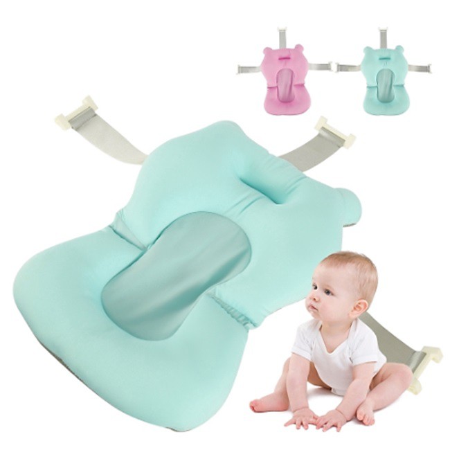 Đệm mềm chống trượt hỗ trợ cho bồn tắm em bé sơ sinh 0-6 tháng