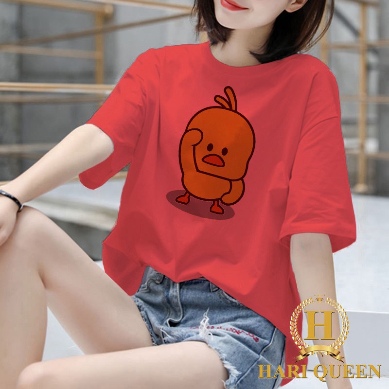 Áo phông 1 vịt chào cờ nhiều màu HARI0520