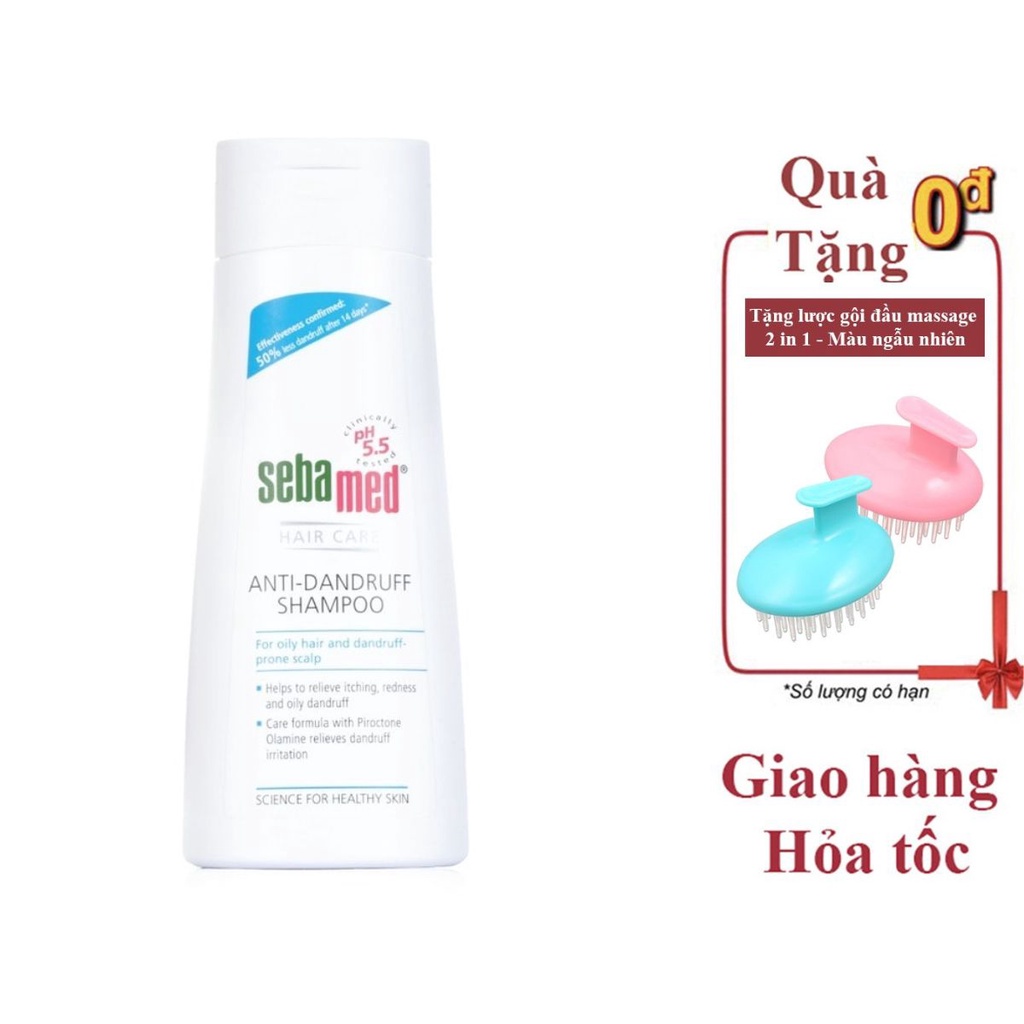 Dầu gội giảm gàu, giảm ngứa Sebamed pH5.5 Anti-Dandruff Shampoo 200ml