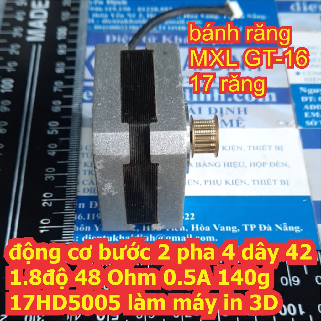 động cơ bước 2 pha 4 dây 42 1.8độ 48 Ohm 0.5A 140g 17HD5005 làm máy in 3D kde6946