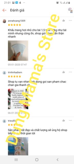 Khẩu Trang Cho Bé Lily từ 3 tháng đến 6 tuổi