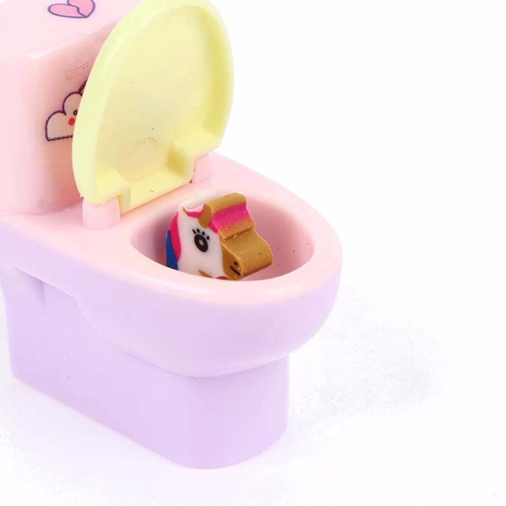 1 đồ chuốt bút chì hình bồn cầu hoạt hình đáng yêu