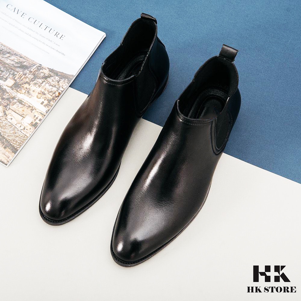 Giày CHELSEA BOOTS chính hãng 👑 HK.STORE 👑 Hàng cao cấp da bò thật 100% hot trend 2021 da mềm lót êm đi cực thoải mái.