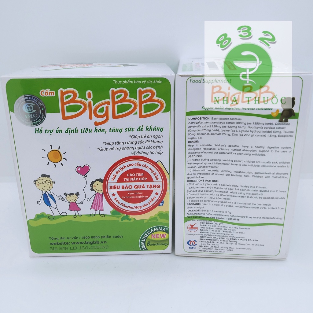 BigBB xanh hộp 16 gói