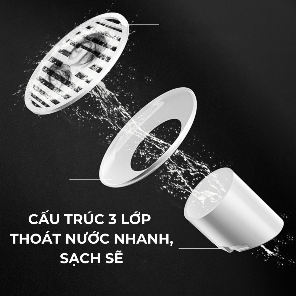 Chặn cống nhựa ABS chặn mùi hôi cống,bộ nắp phễu thoát sàn chống trào ngược, ngăn côn trùng