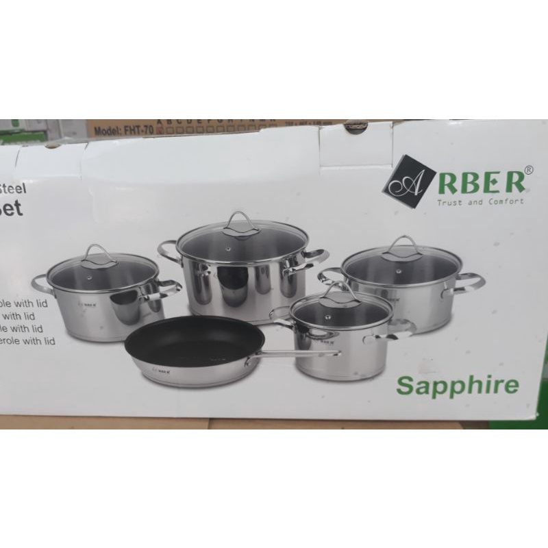 Bộ nồi từ cao cấp Arber SAPPHIRE 5 Món