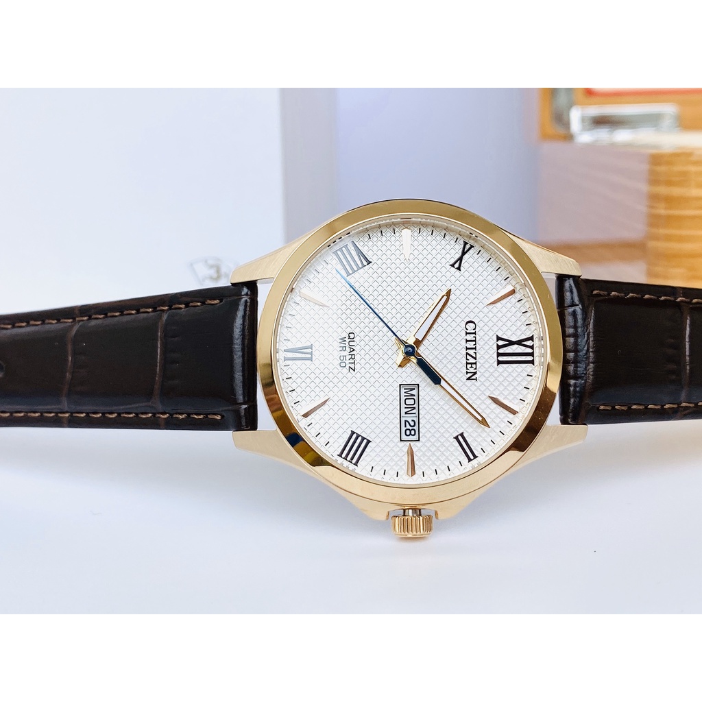 Đồng hồ kim nam dây da Citizen BF2023 01A