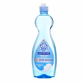 Nước rửa chén EZ Clean tinh chất muối biển, chanh chai 800ml