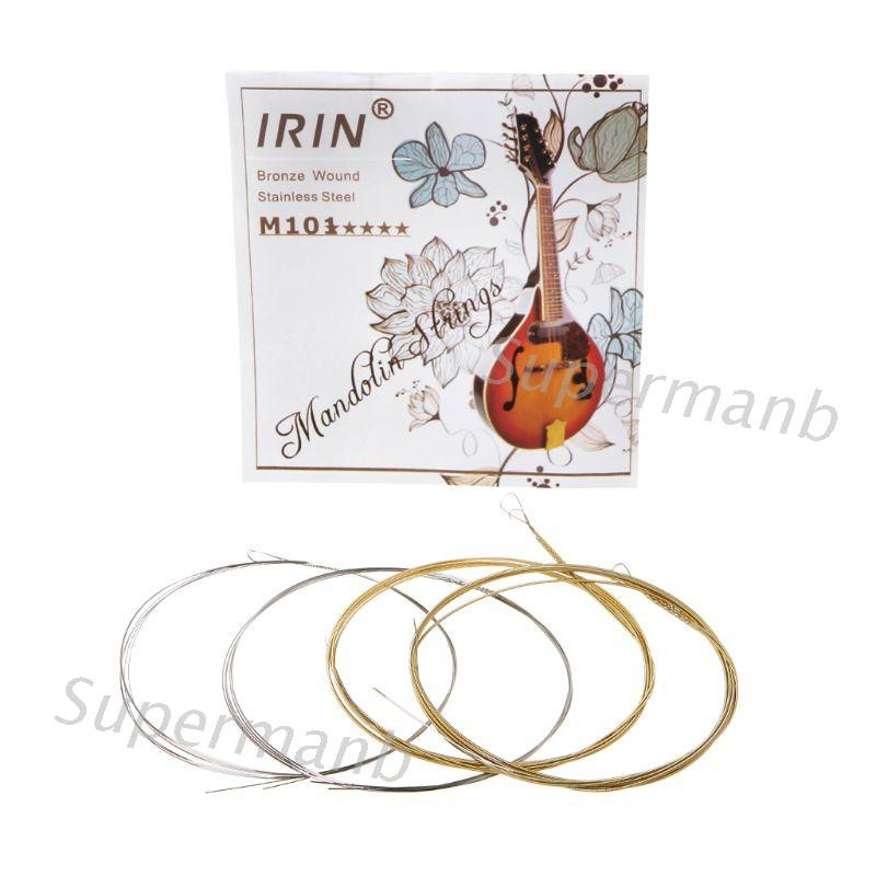 Set 8 Dây Đàn Thay Thế Bằng Thép Không Gỉ Mạ Bạc M101 Mandolin