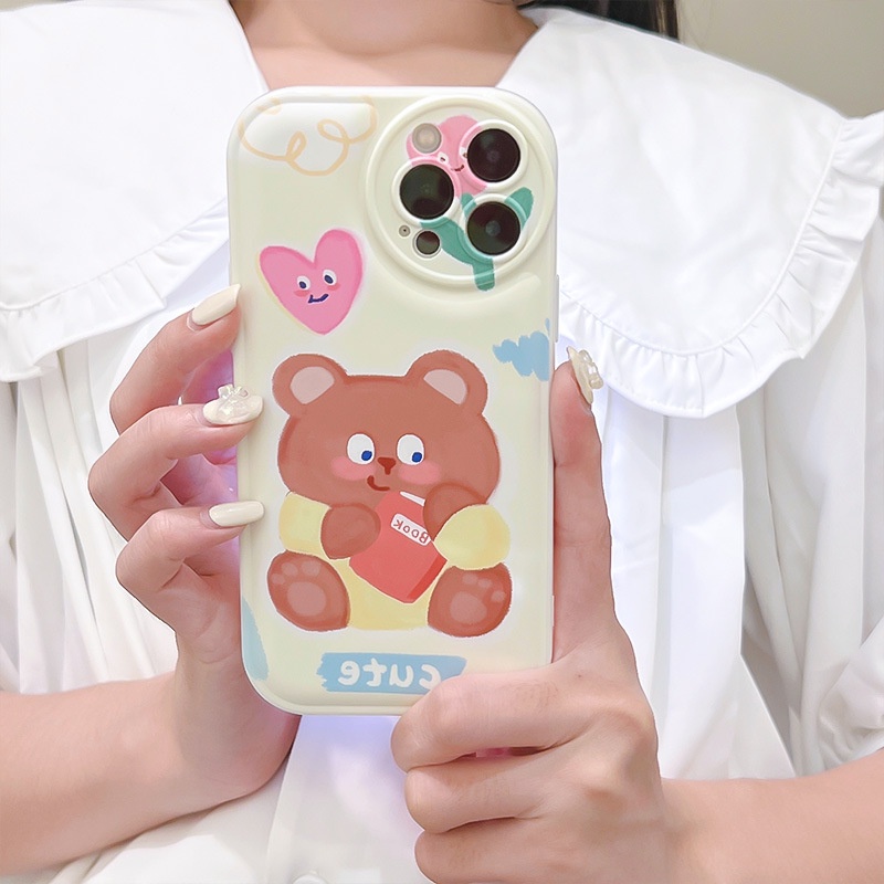Ốp lưng iphone Ốp Điện Thoại Silicon Trong Suốt Chống Sốc In Hình Hoạt Hình Cho iPhone 11 Pro Max 13 Pro Max 12 Pro Max 7Plus xr XS Max Dinuo case