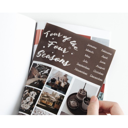 KimiTape quyển Sticker cao cấp RosyPosy  Phong cách hiện đại