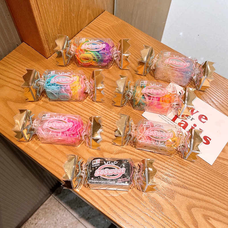 [Bộ] Dây Buộc Tóc Dây Cột Tóc Màu Kẹo Phụ Kiện Thời Trang Cho Bé AB091