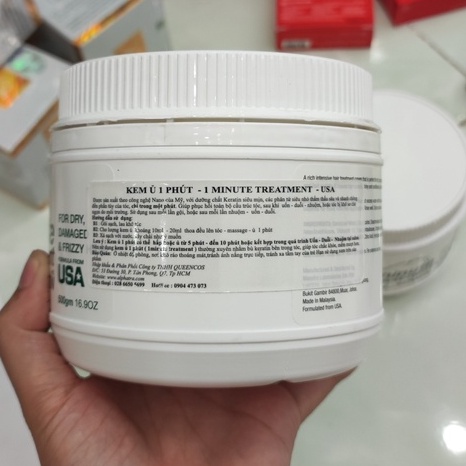 Kem ủ 1 phút One Minute Treatment Alphatra Mỹ 500ml