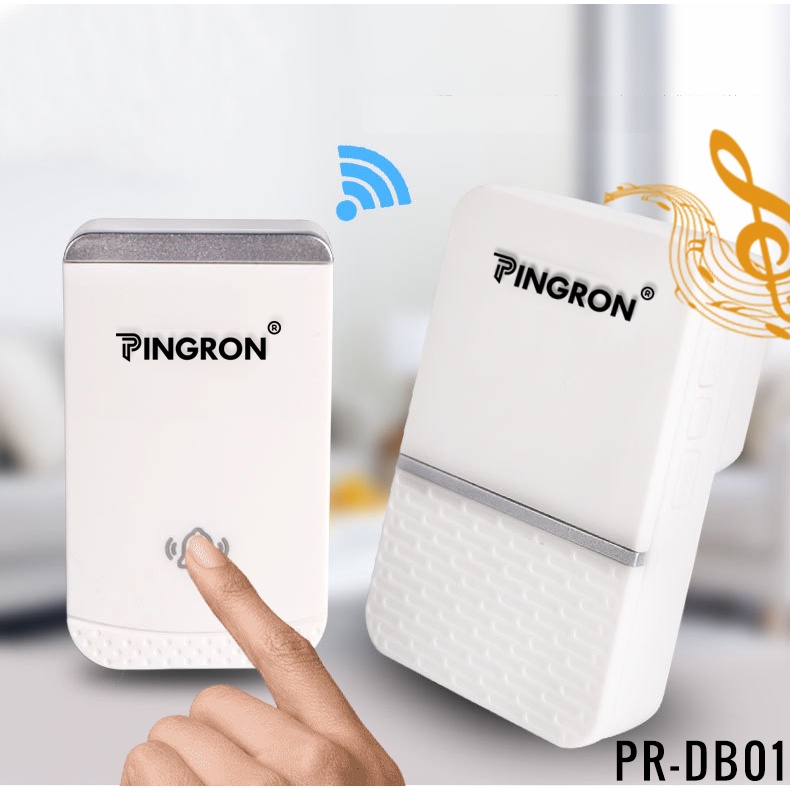 Chuông cửa không dây cao cấp chống nước khoảng cách xa 300 mét pingron PR-DB01