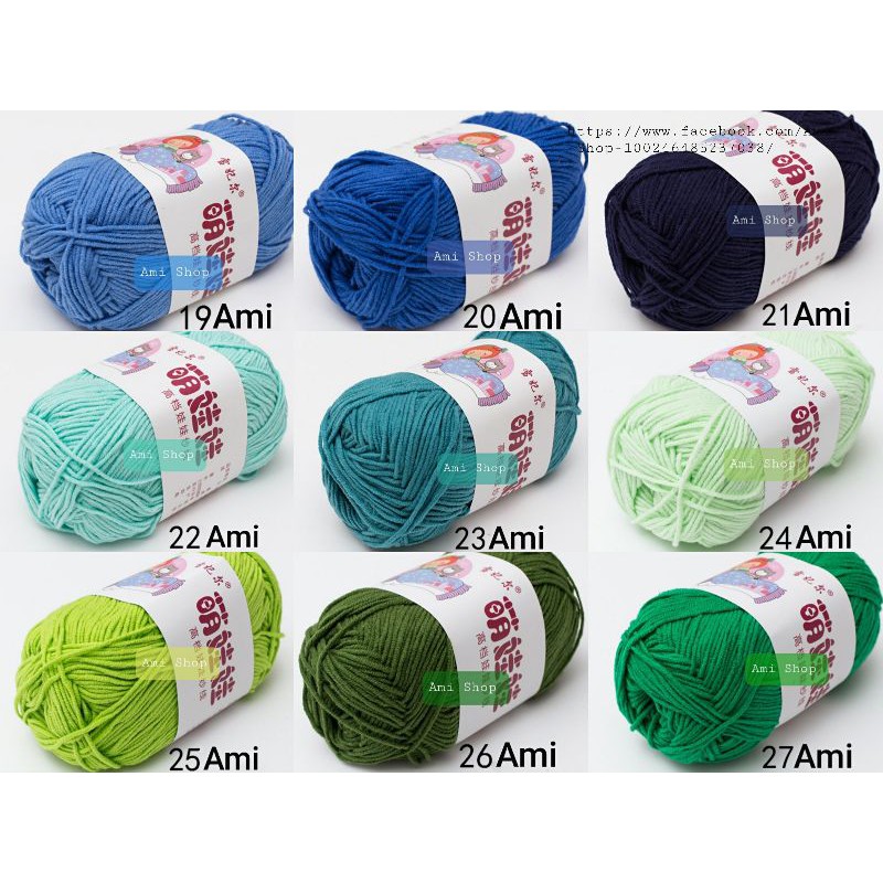 Len Baby Yarn - Loại 1 (Bảng 41 - 66)