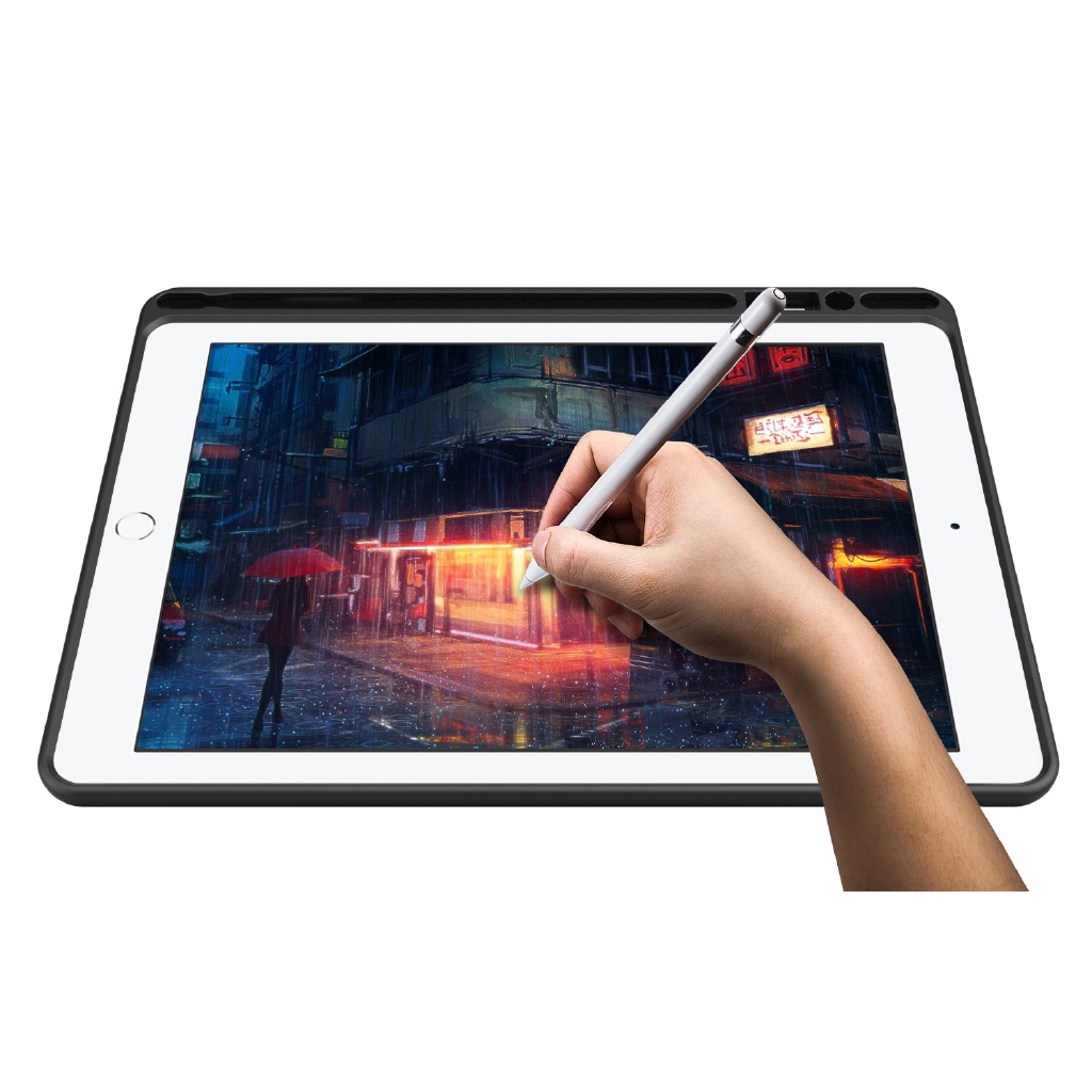 Bao Da Máy Tính Bảng PU + TPU Mềm Mỏng Có Ngăn Đựng Bút Apple iPad Pro 9.7&quot; 2016
