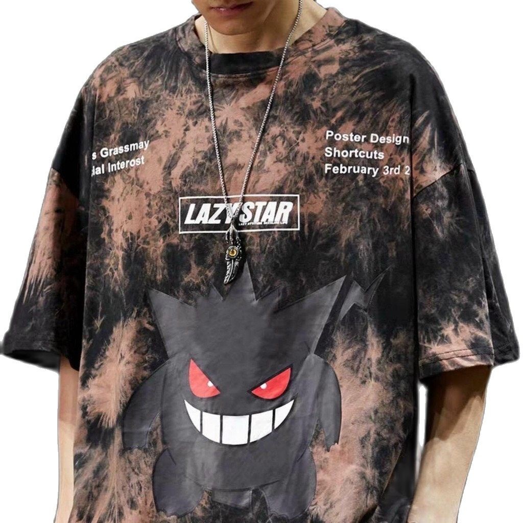 ⚡️ VIDEO + HÌNH THẬT ⚡️ Áo thun phông tay lỡ form rộng Unisex Nam Nữ Hoạt Hình Loang Màu ( NHIỀU MẪU) | BigBuy360 - bigbuy360.vn