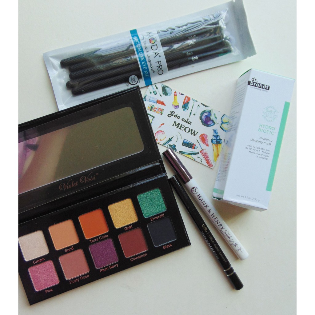 Tách set BOXYCHARM tháng 9/2019: phấn mắt, kẻ mắt, mặt nạ ngủ Boxy Charm